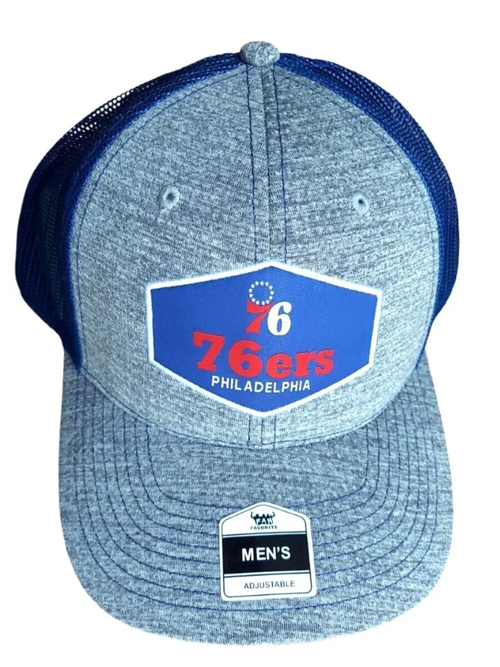 Philadelphia 76ers Hat Snapback Blue Mesh Trucker Style Rodeo Patch New